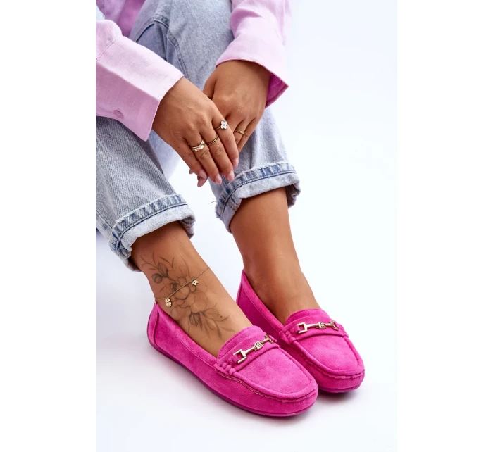 Dámske klasické semišové mokasíny ružové Corinell Dámske klasické semišové mokasíny ružové Corinell