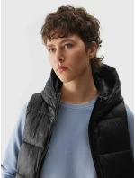 Dámská péřová vesta s výplní ze model 20437789 peří černá - 4F Dámská péřová vesta s výplní ze model 20437789 peří černá - 4F