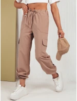 Dámské padákové kalhoty béžové Dstreet model 21971074 - FashionStreet