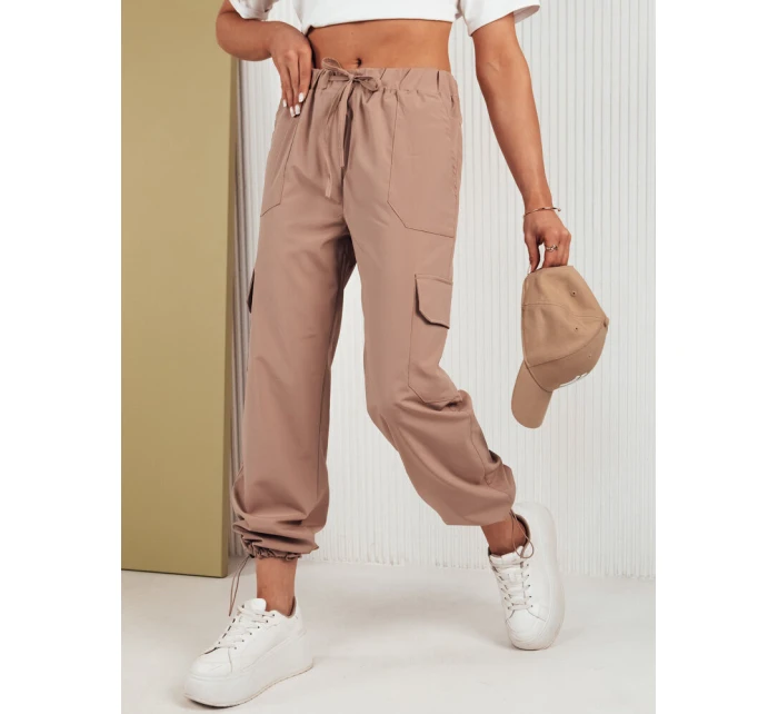 Dámské padákové kalhoty béžové Dstreet model 21971074 - FashionStreet