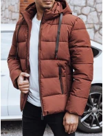 Pánská prošívaná zimní bunda s kapucí šedá Dstreet model 21991480 - FashionStreet