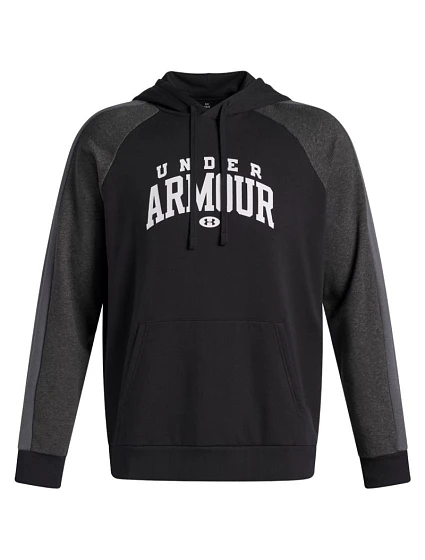 Pánská mikina Rival Fleece Colorblock Hoodie black model 21812664 001 pánská - Under Armour Pánská mikina Rival Fleece Colorblock Hoodie black model 21812664 001 pánská - Under Armour