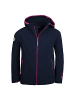 Trollkids Dievčenská elastická bunda Kvalvika navy/magenta (329-114)