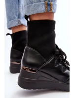 Dámské Botky Na Se Černé model 21638517 - Boto Dámské Botky Na Se Černé model 21638517 - Boto