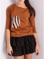 Blúzka CZ BZ 1694.08 svetlohnedá Blúzka CZ BZ 1694.08 svetlohnedá