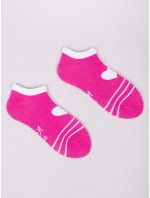 Yoclub Dievčenské členkové bavlnené ponožky Vzory Farby 6-Pack SKS-0008G-AA00-004 Multicolour