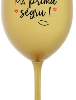 TVOJE SÉGRA MÁ PRIMA SÉGRU! - zlatá sklenice na víno 350 ml