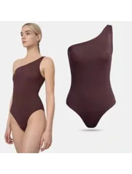 Dámske jednodielne plavky SS23USWSF027-81S hnedé - 4F Dámske jednodielne plavky SS23USWSF027-81S hnedé - 4F