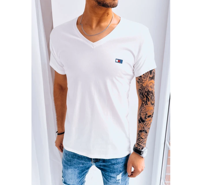 Pánské tričko s potiskem v barvě ecru Dstreet model 21968799 - FashionStreet