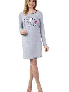 Dámska nočná košeľa 142 sivá - REGINA