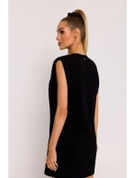 Mini šaty s na ramenou černé model 19660932 - Moe