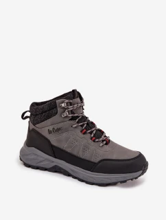 Pánske zateplené trekingové topánky Lee Cooper - sivé