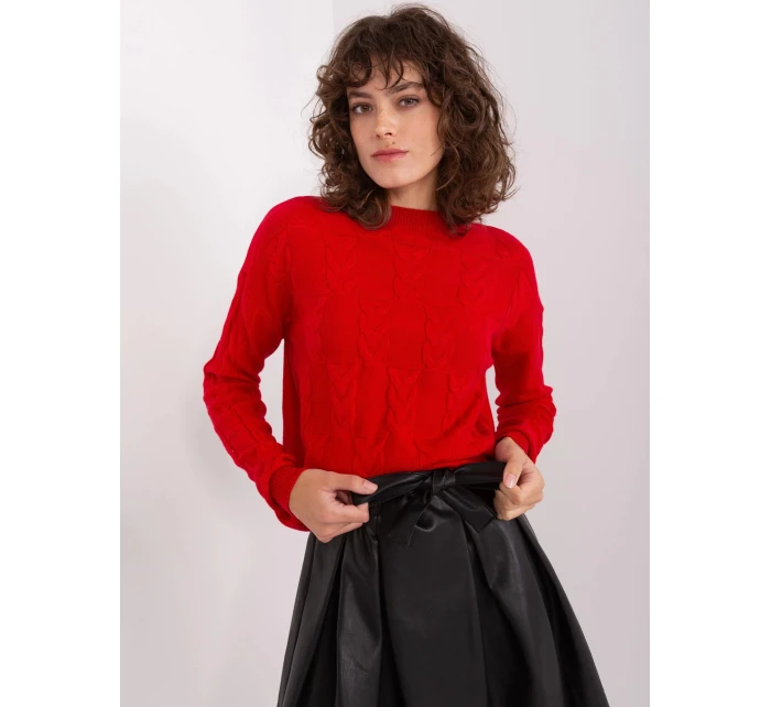 Dámský svetr AT SW model 21802009 Červená - FPrice