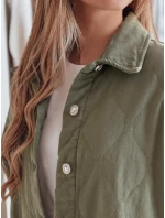 Dámská přechodná košilová bunda oversize khaki Dstreet model 21986309 - FashionStreet