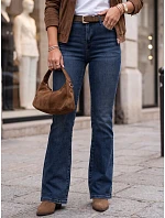 Jeansy damskie z paskiem niebieskie model 22394779 - FashionStreet Jeansy damskie z paskiem niebieskie model 22394779 - FashionStreet
