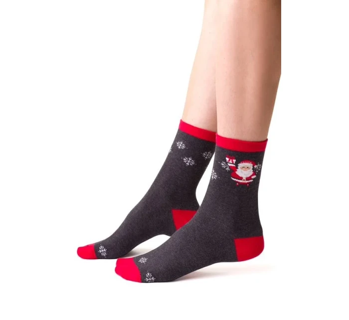 Dámské vánoční ponožky model 21327638 3540 - Steven Dámské vánoční ponožky model 21327638 3540 - Steven