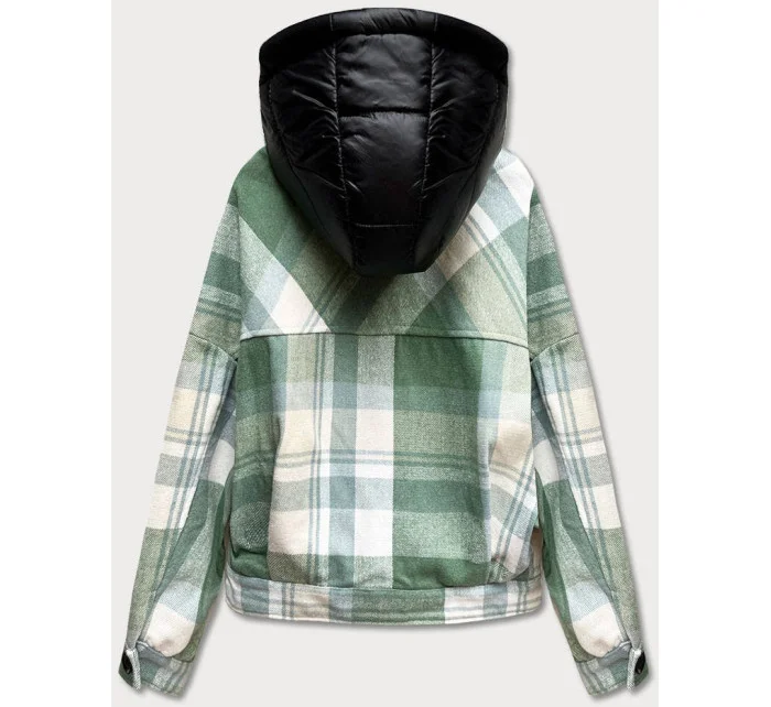 Krátká zelená košilová bunda model 18359844 - Ann Gissy