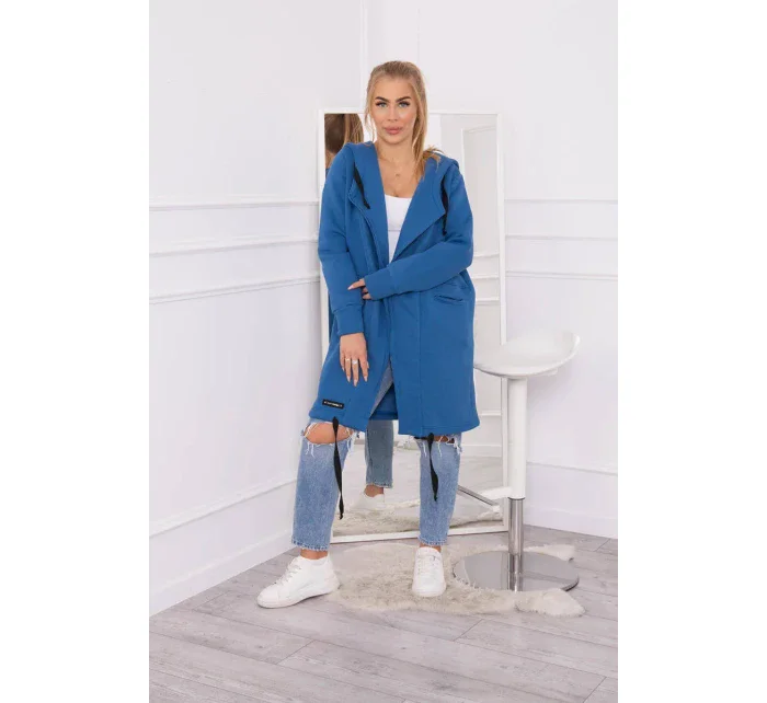 Zateplená džínová bunda s kapucí Zateplená džínová bunda s kapucí