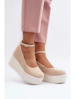 Damskie Espadryle Na Koturnie Jasnobeżowe Malla Damskie Espadryle Na Koturnie Jasnobeżowe Malla