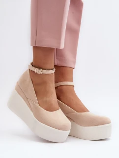 Dámské espadrilky na podrážce světle béžové model 21648498 - Boto