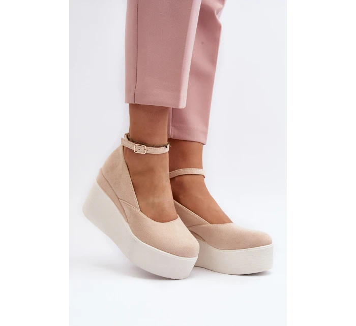 Damskie Espadryle Na Koturnie Jasnobeżowe Malla Damskie Espadryle Na Koturnie Jasnobeżowe Malla