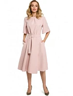 M396 Šaty - púdrové