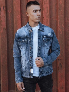 Pánská džínová bunda modrá Dstreet model 21980253 - FashionStreet