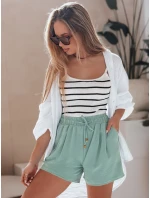 Dámské látkové šortky SUMMER zelené Dstreet model 21987208 - FashionStreet