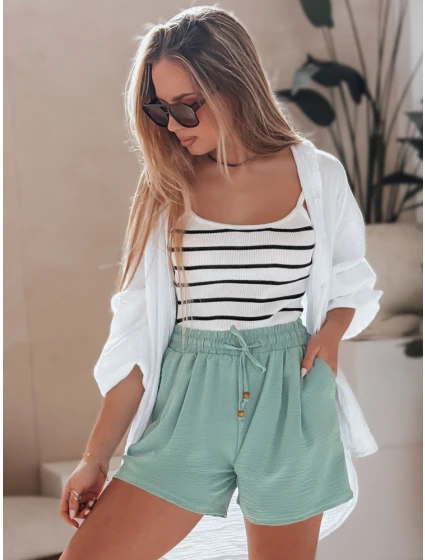 Dámské látkové šortky SUMMER zelené Dstreet model 21987208 - FashionStreet