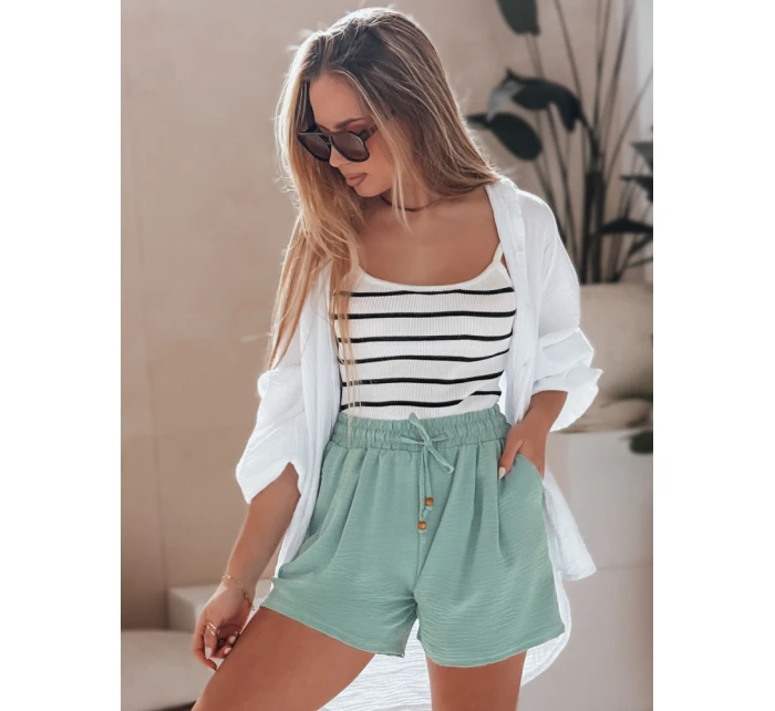 Dámské látkové šortky SUMMER zelené Dstreet model 21987208 - FashionStreet