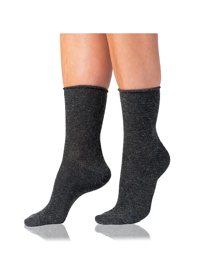 Dámske vlnené ponožky SOFT WOOL SOCKS – BELLINDA – sivá melírovaná Dámske vlnené ponožky SOFT WOOL SOCKS – BELLINDA – sivá melírovaná