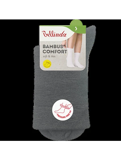 Dámské bambusové ponožky BAMBUS model 21890736 COMFORT SOCKS šedá - Bellinda Dámské bambusové ponožky BAMBUS model 21890736 COMFORT SOCKS šedá - Bellinda