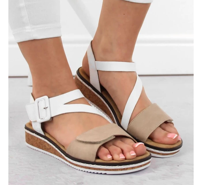 Pohodlné kombinované sandále Rieker W RKR678