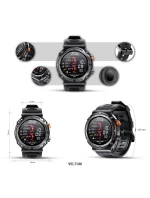 VELTORI VT130-1 Smartwatch Čierny silikónový remienok VELTORI VT130-1 Smartwatch Čierny silikónový remienok