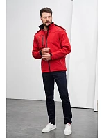 JN 1000 Pánská 3vrstvá zimní softshellová bunda model 22494761 red - Daiber