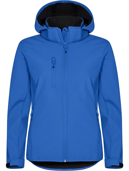 Clique Classics Softshell Hoody W Dámska 3-vrstvová softshellová bunda s kapucňou 67.0917 kráľovská modrá Clique Classics Softshell Hoody W Dámska 3-vrstvová softshellová bunda s kapucňou 67.0917 kráľovská modrá