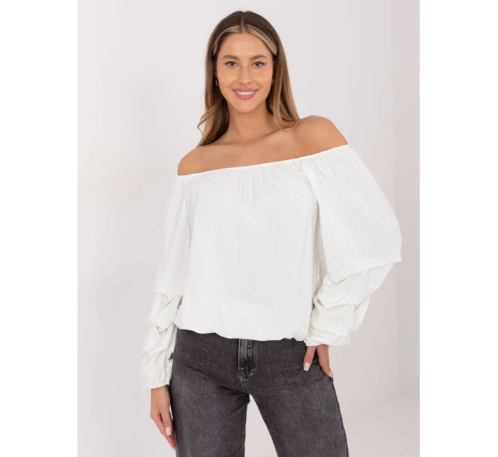 Bluzka MI BZ model 21786391 ecru - FPrice Bluzka MI BZ model 21786391 ecru - FPrice