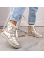 W béžové nepromokavé lakované sněhule model 20618264 - NEWS W béžové nepromokavé lakované sněhule model 20618264 - NEWS