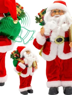 Vianočné dekoratívne mickey stojace deluxe 30cm RED detské