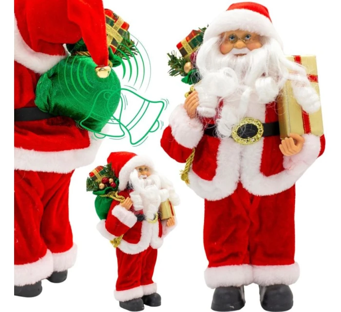 Vianočné dekoratívne mickey stojace deluxe 30cm RED detské Vianočné dekoratívne mickey stojace deluxe 30cm RED detské