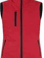 Clique Padded Softshell Vest Women Dámska zateplená softshellová vesta 67.0959 červená
