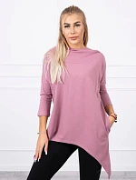 Mikina s potlačou kolesa tmavo ružová