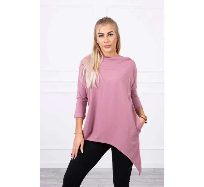 Mikina s potiskem kola tmavě růžová Mikina s potiskem kola tmavě růžová