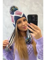 Dámska klapka na uši Eunika K322 navy blue Dámska klapka na uši Eunika K322 navy blue