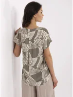 Blúzka D73771M11171D khaki farba