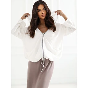 Bluza IT BL model 22267696 ecru - FPrice Bluza IT BL model 22267696 ecru - FPrice