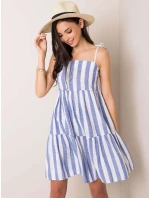 Šaty LK SK 507684.14 biela a modrá Šaty LK SK 507684.14 biela a modrá