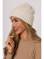 model 21417246 Žebrovaná čepice ecru - Moe