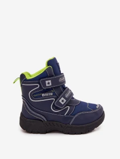 Detské zateplené snežnice / trapery Big Star - tmavomodré