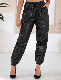 Dámské kožené kalhoty black Dstreet model 21971110 - FashionStreet
